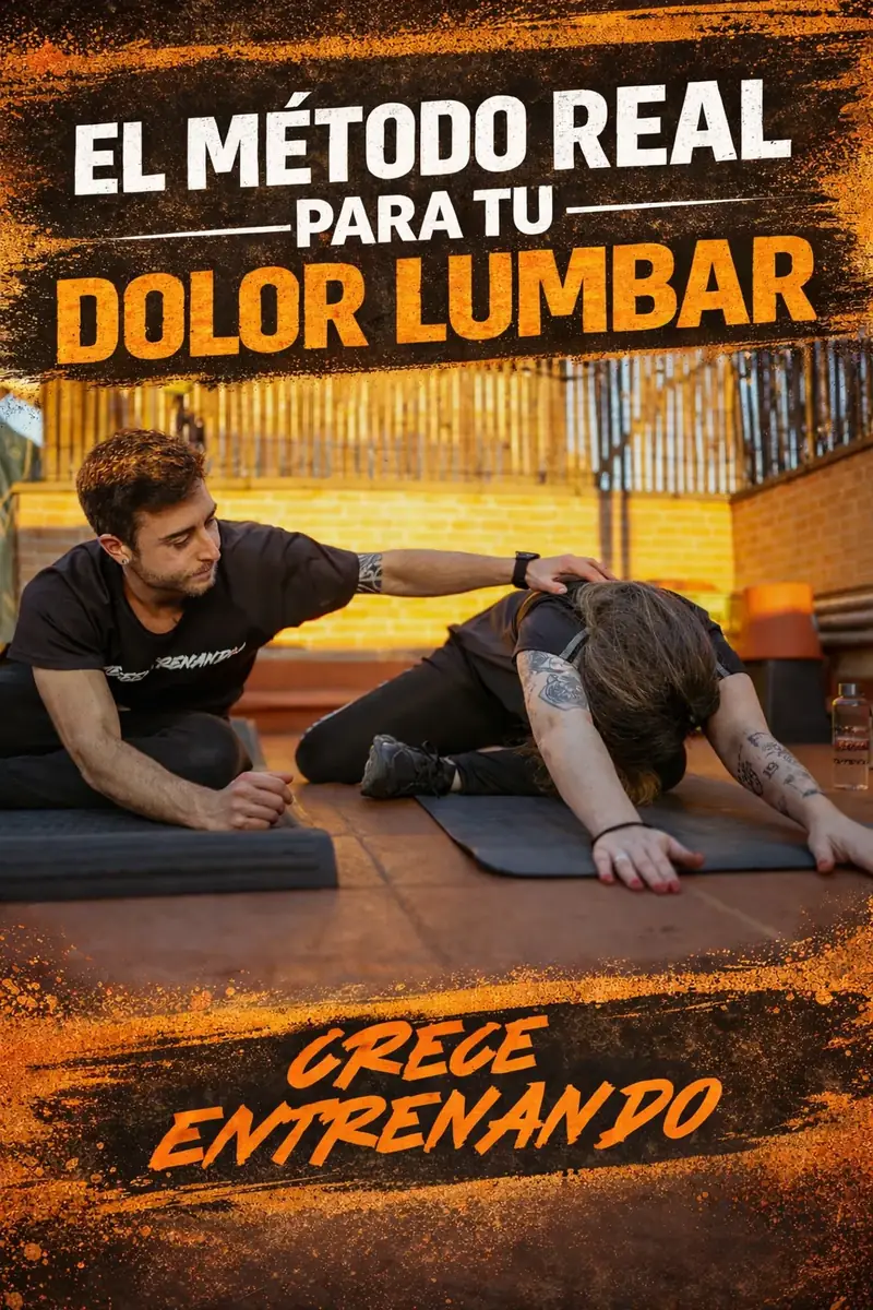 Guía gratuita: Método Real para tu Dolor Lumbar - Crece Entrenando